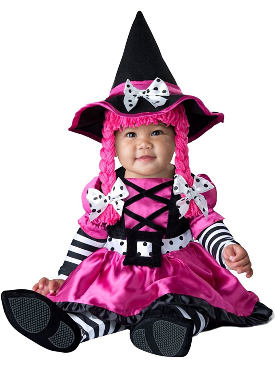 Child&#x27;s Cute Pink Wee Witch Baby Costume